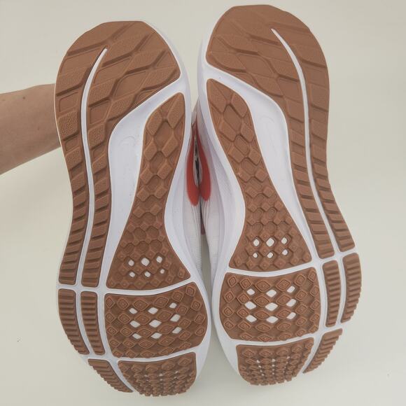 NIKE Women's air zoom Pegasus 39, White Team Orange Platinum Tint, 6 - Picture 8 of 10